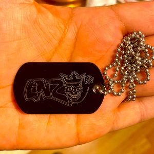 Custom made enzoko dog tags with a original logo I personally drew myself